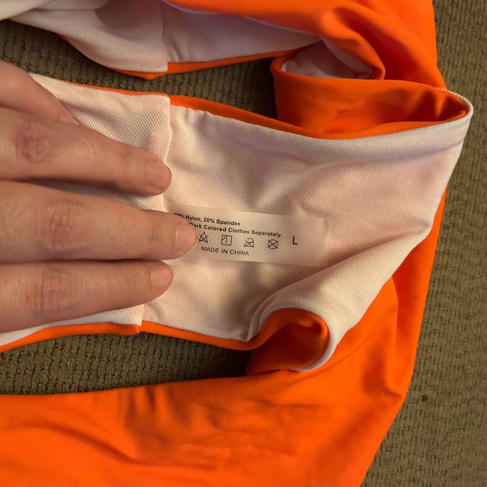 Shein Neon Ruffle Bikini - Picture 8 of 9